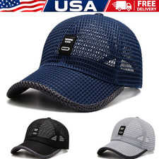 Men's Breathable Mesh Baseball Cap Summer Outdoor Hat Trucker Cap Gym Fun Gifts picture