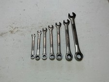 Vtg Craftsman 7 pc ratcheting combination wrench set SAE 5/16