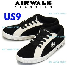 AIRWALK ONE AWC1003 SS25 Black White Suede Sneakers 90's Reprint New Japan US9 picture