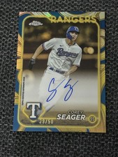 2024 Topps Gilded Collection Corey Seager Gold Auto /50 #CGA-CS Texas Rangers picture