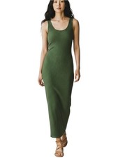 SugarLips Olive Green Sleeveless Ribbed Maxi Dress NWT Size XS BodyCon Sexy picture