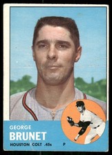 1963 Topps #538 George Brunet picture
