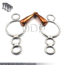 Original Wonder Bit Copper Mouth Stainless Two Piece Snaffle New BT-0031 picture