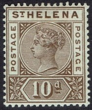 ST HELENA 1890 QV 10D picture