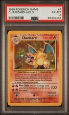 1999 Pokemon Base Set Charizard Holo #4 PSA 6 EX-MT Unlimited WOTC picture