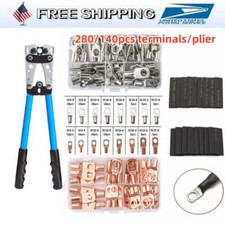 280PCS Car Copper Lug Ring Terminals Cable Electrical Wire Crimp Connectors Kit picture
