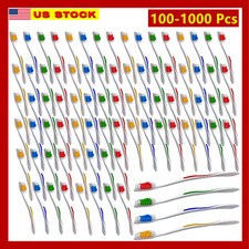 1000 Toothbrushes Lot Wholesale Standard Classic Toothbrush Individually Wrapped picture