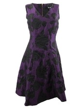 DKNY Women's Jacquard Fit & Flare Dress picture
