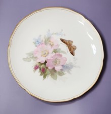Antique KPM Berlin Weichmaler Flower Porcelain Art Nouveau Plate 8.5 Circa 1910s picture