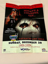 WCW vs nWo World Tour N64 Original Poster Insert Starrcade 1997 Hogan Sting picture