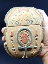 RARE ANCIENT EGYPTIAN ANTIQUE Key Life Scarab Horus Eye Protection Egypt History picture