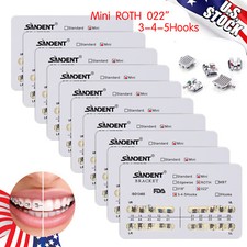 10 Packs Dental Orthodontic Braces Brackets Mini Roth 022