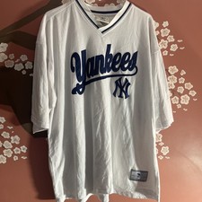 RARE VTG 90’s MLB NEW YORK YANKEES EMBROIDERED LOGO LEE SPORT T-SHIRT XL LICENSE picture