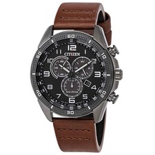 Citizen AR Eco-Drive Chronograph Black Dial Men's Watch AT2447-01E picture