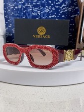 Versace Sunglasses Red Rhinestone Pink Lens picture