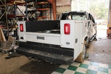 ⚠️DMG⚠️ 17-23 F250 SRW 8' Knapheide Utility Bed Toolbox Storage Bumper Gate WTY picture