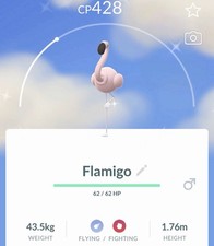 Pokemon Tra-de Go✨Shiny Flamigo✨Registered/30 Days✨ picture