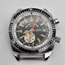 Vintage Sicura Chrono Mens Manual Diver Wristwatch picture