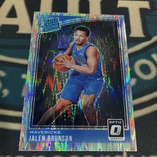 2018-19 Optic Jalen Brunson Shock Rated Rookie RC SP Knicks #198 NBA Finals MVP picture