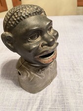 antique cast iron  Mechanical bank Jolly ****** picture
