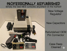 Nintendo NES Console New Caps, regulator, & OEM 72 Pin. Mario/Duck Hunt bundle. picture