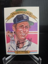 AUTO 🔥 ALAN TRAMMELL SSP 1982 Donruss Diamond Kings Recollection 2005 Signature picture