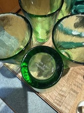 7 Yalos Casa Murano Green Hand-Blown Drinking Glass Tumbler Italy picture