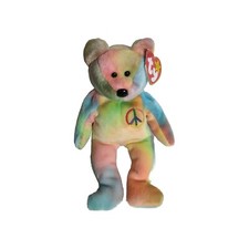 Ty Beanie Baby Peace Bear 1996 - Pre-Owned picture