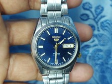 Seiko 5 Watch Blue Dial Automatic picture