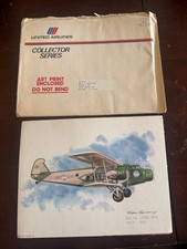 Nixon Galloway Art Print United Airlines Collector - Boeing Model 80A picture