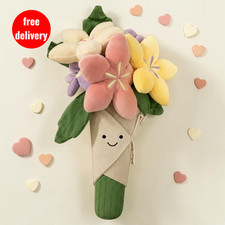 Jellycat Amuseables Bouquet of Flowers Plush Soft Toy Gift USA Stock picture