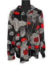 Vintage 70s Women’s 100 Parkhouse Dallas Button up Shirt Size M-L (No Size Tag) picture