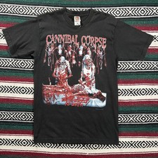 Vintage Cannibal Corpse Butchered At Birth Shirt Size L Fruit Of The Loom Tag picture
