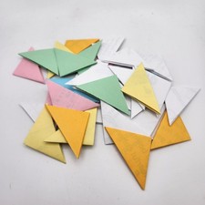 Handmade Recycled Paper Corner Bookmarks - Solid Colors #2360 picture