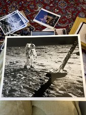 July 20, 1969 NASA Photo of Apollo 11 Moon Landing Aldrin on The Moon picture
