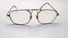 Vtg American Optical 1-10 12K GF GOLD Aviator Pilot Eyeglasses Vietnam Military picture