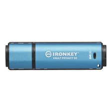 Kingston IKVP50/64GB IronKey Vault Privacy 50 Series USB-A Flash Drive, 64GB picture