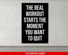 Large Motivational Quote Wall Art for Home Gym picture
