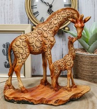 Safari Giraffe Family Statue 6.75