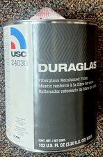 Gallon Can USC Duraglas Fiberglass Reinforced Auto Body Filler 24030 Car Repair picture