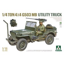 Takom 1016 1:16 1/4-Ton 4X4 G503 MB Utility Truck Plastic Model Kit picture