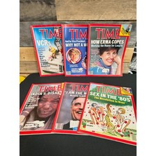 Lot of 6 - VTG TIME Magazines (1984) (News, politics, pop culture, technology) picture
