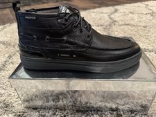 Size 10.5 BUSCEMI Godspeed Men's Peerless Black Leather Mid Top picture
