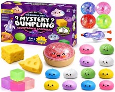 25X Big Mystery Dumpling Blind Box Advent Calendar Squishy Bao Bun Stress Relief picture