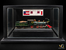 Vintage HO W&W RR Wilmington Weldon 2-6-0 Steam Locomotive Display Case picture