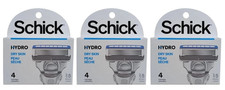 Schick Hydro Dry Skin 5 Blades Razor 4 Refills/3 Packs 12 Cartridg picture
