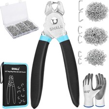SHALL Hog Ring Pliers Kit with 600pcs Galvanized Set picture