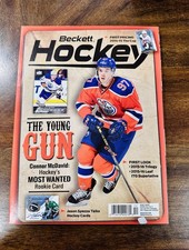 2015 CONNOR McDAVID Young Gun Rookie Magazine Cover RC Beckett NHL picture