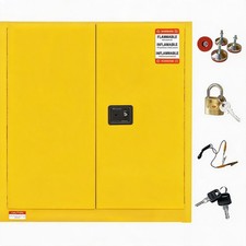 Garvee Safety Cabinet 30 gal Steel Liquid Storage Cabinet 43