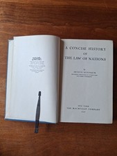 A Concise History of the Law of Nations by Arthur Nussbaum - 1st edition - 1947 picture